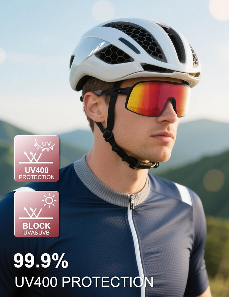 BangLong Polarized Sports Sunglasses for Men Women, UV Protection Sun Glasses for Baseball Running Cycling Fishing - Image 2